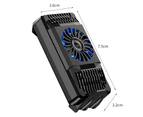 AH-101 Phone Cooling Fan Low Noise Semiconductor Refrigeration Quick Cooling Mobile Phone Gaming Cooler Clip for Tablet-Black