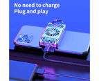 AH-101 Phone Cooling Fan Low Noise Semiconductor Refrigeration Quick Cooling Mobile Phone Gaming Cooler Clip for Tablet-Silver
