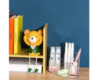 Pencil and Pen Holder For Desk 3 Compartment Cute Pen Cup Durable Desk Organizers for Middle High School Office College Student Clear Pack of 1