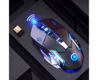 Wireless Gaming Mouse,Rechargeable Silent Click Mice,Changing Backlit