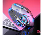 Wireless Gaming Mouse,Rechargeable Silent Click Mice,Changing Backlit