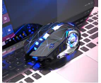 Wireless Gaming Mouse,Rechargeable Silent Click Mice,Changing Backlit