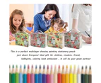 Portable Colored Slots Pencil case Organizer with Printing Pattern Colored Pencils