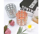 Rystal Beads Makeup Brush Holder Silver Bling Handcrafted Comb Brush Pen Pencil Holder Pot Storage Cosmetic Tools Organizer