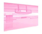 Utility Storage Box - Bright Color Multi Purpose Pencil Box for School Supplies Durable Plastic Pencil Box