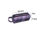 Stationery Large Pencil Bag with Handle Strap Durable Pencil Case with Two Compartments