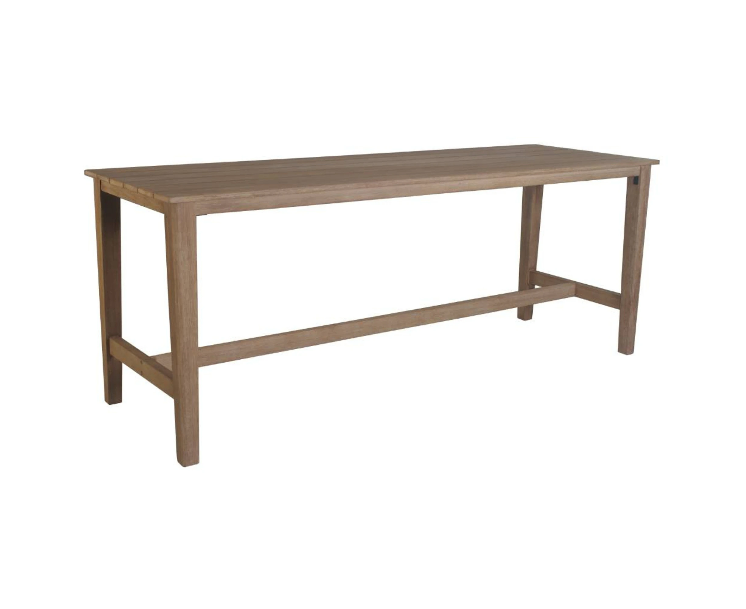 Stud 240cm Outdoor Patio High Dining Bar Table Eucalyptus Solid Timber Wood