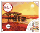 Hinkler Art Maker Paint By Numbers Canvas: Safari Sunset
