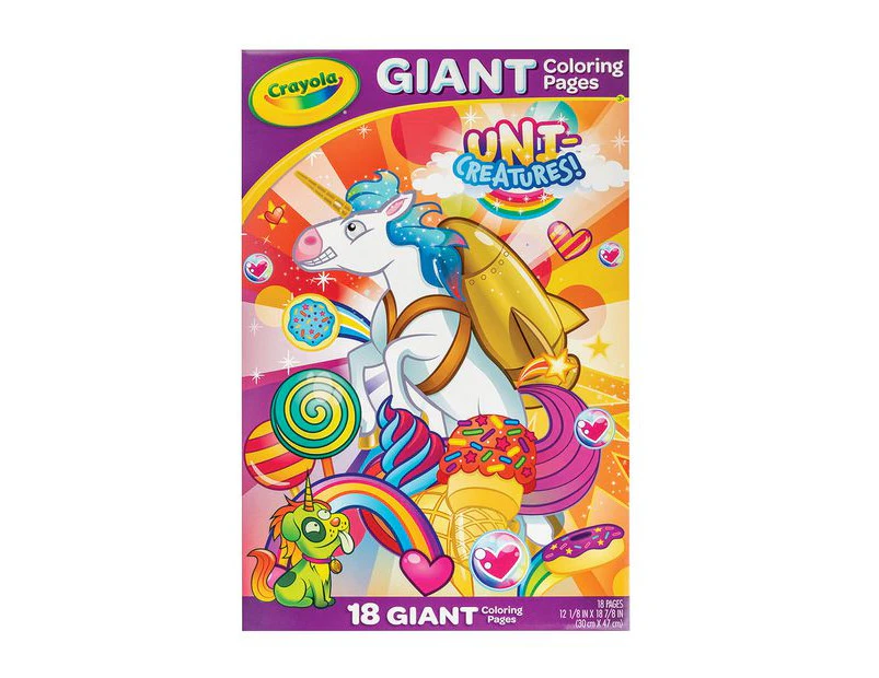 Crayola Giant Colouring Pages - Uni Creatures