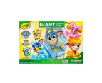 18pg Crayola 30x47cm Paw Patrol Giant Colouring Pages Activity Picture Kids 3y+