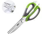 Kitchen Scissors, Herb Scissors, Multipurpose Scissors With Stainless Steel Blades, Non-Slip And Ergonomic Handles