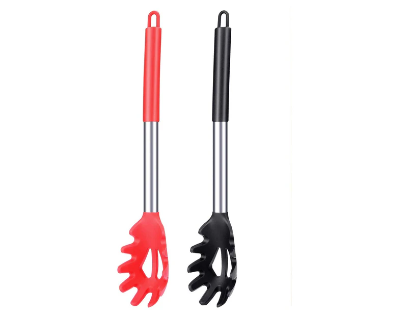 2 Pack Silicone Spaghetti Forks Heat Resistant Pasta Shovels for Kitchen