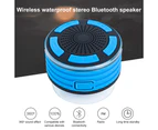 Shower Speaker,Waterproof IPX7 Portable Wireless Bluetooth 4.0 Speaker-Blue