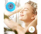 Water Resistant Bluetooth LED Shower Speaker FM Radio TF Card Reader-Blue