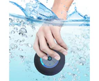 Water Resistant Bluetooth LED Shower Speaker FM Radio TF Card Reader-Black