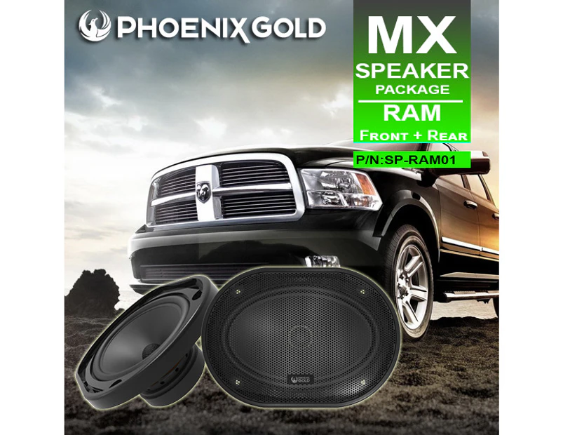 Front+Rear Speaker Upgrade Package Suitable for RAM Truck