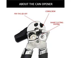 Can Opener, 4 In 1 Manual Can Opener, Sharp Stainless Steel Blade