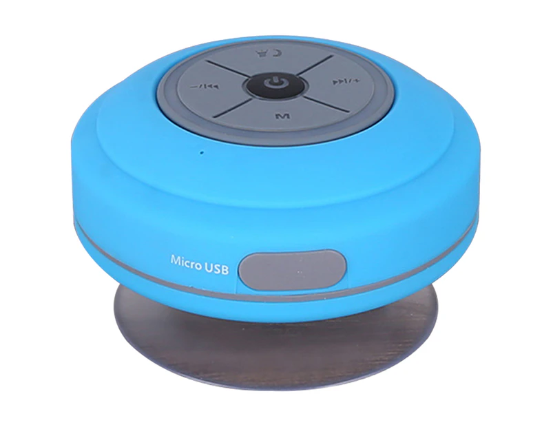 LED Bluetooth Shower Speaker With FM Radio TF Card , IP66 Portable Fully Waterproof, Hands-Free Speakerphone