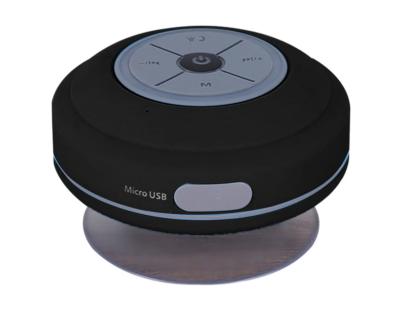 LED Bluetooth Shower Speaker With FM Radio TF Card , IP66 Portable Fully Waterproof, Hands-Free Speakerphone