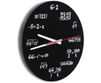 Acrylic Wall Clock Creative Math Wall Clock Unique Design Funny Math Formula Clock For Classroom Modern Home Office Decoration