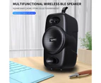 Bluebird Q8 Wireless Speaker High Fidelity Subwoofer Support TF Card Bluetooth-compatible5.0 Music Bass Speaker for Calling-Black