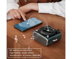 Bluebird Wireless Speaker High Fidelity Multifunctional 6D Surround Sound Bluetooth-compatible5.0 Record Player Speaker for Listening to Music-Green
