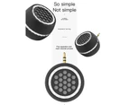 Bluebird Universal Portable Metal Shell Speaker with 3.5mm Audio Interface Bass Stereo-Black