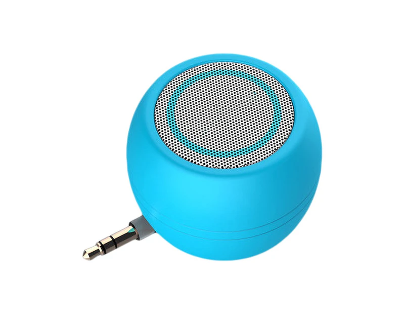 Bluebird A5 3.5mm Mini Music Speaker Loudspeaker Sound Amplifier for Mobile Phone Laptop-Blue