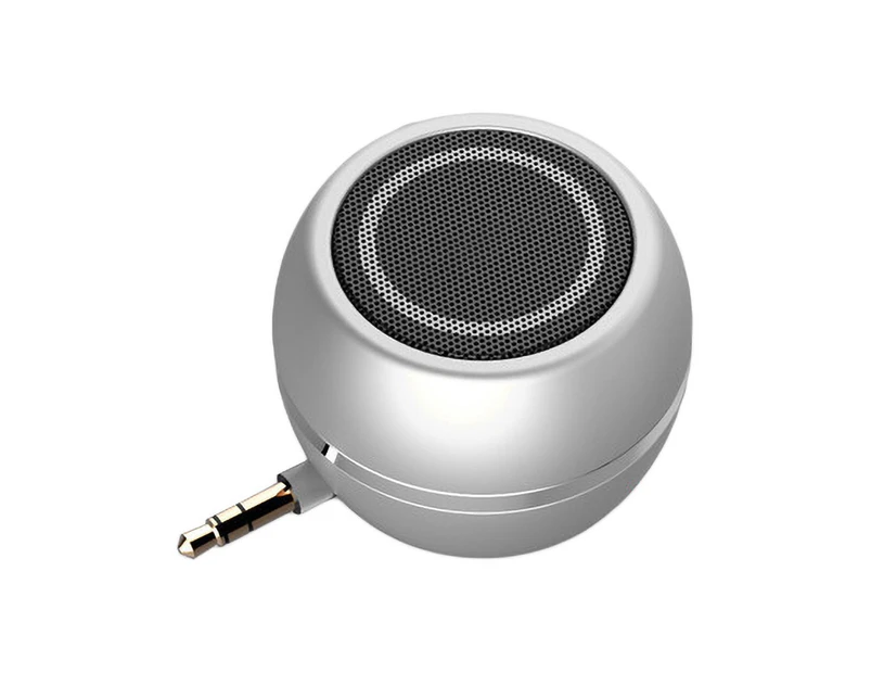 Bluebird A5 3.5mm Mini Music Speaker Loudspeaker Sound Amplifier for Mobile Phone Laptop-Silver