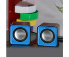 Bluebird Mini Portable USB 2.0 Wired Music Speaker Loudspeaker for Desktop Computer PC-Red