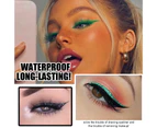 Nirvana 28Pcs Fake Eyelashes Dense Detachable 7 Colors Eyeliner False Eyelash Stickers for Makeup-Multicolor