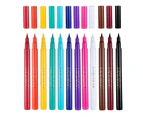Nirvana 12Pcs/Box Colored Eyeliner Smudge-proof Quick-drying Matte Liquid Eye Liner Pen for Makeup- 12 color