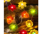 Halloween Thanksgiving New Mix And Match Lights - 3D Pumpkin Maple Leaf Acorn Fruit3D Maple Acorn String Lights Fall Decor