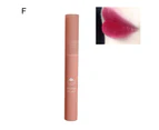 Lip Gloss Orange Brown Color Smooth Mild Mini Long-lasting Moisturizing Lightweight Beauty Matte Lip Gloss for Girl - F
