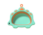 Baby Wash Basin Foldable Hanging Hole Design Strong Bearing Force Space-saving Anti-fall Washing Face Thicken Dinosaur Shape Newborn Foot Basin Bathtub - Green