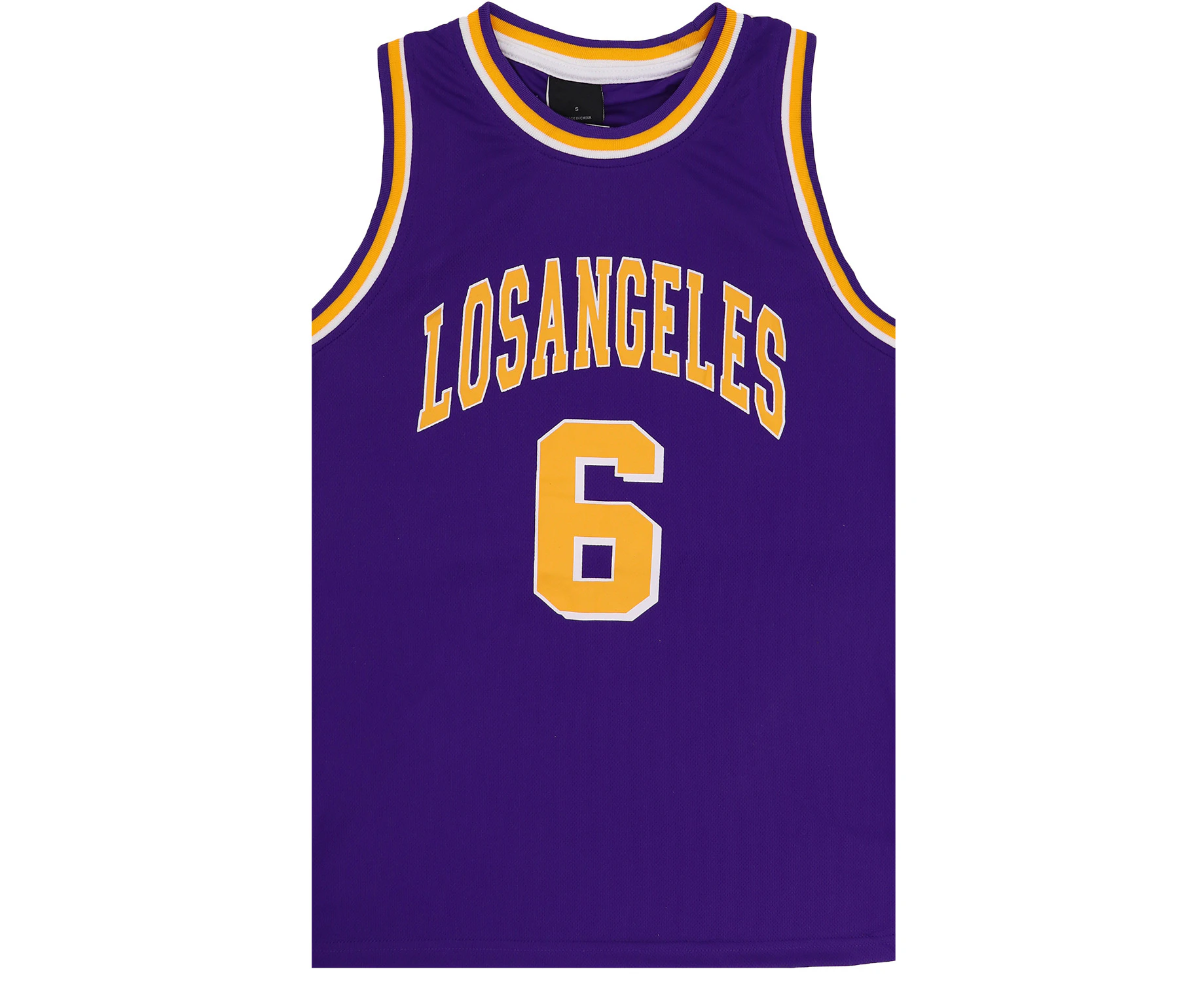 Kid's Basketball Jersey Tank Boys Sports T Shirt Tee Singlet Tops Los Angeles - Purple - Los Angeles 6