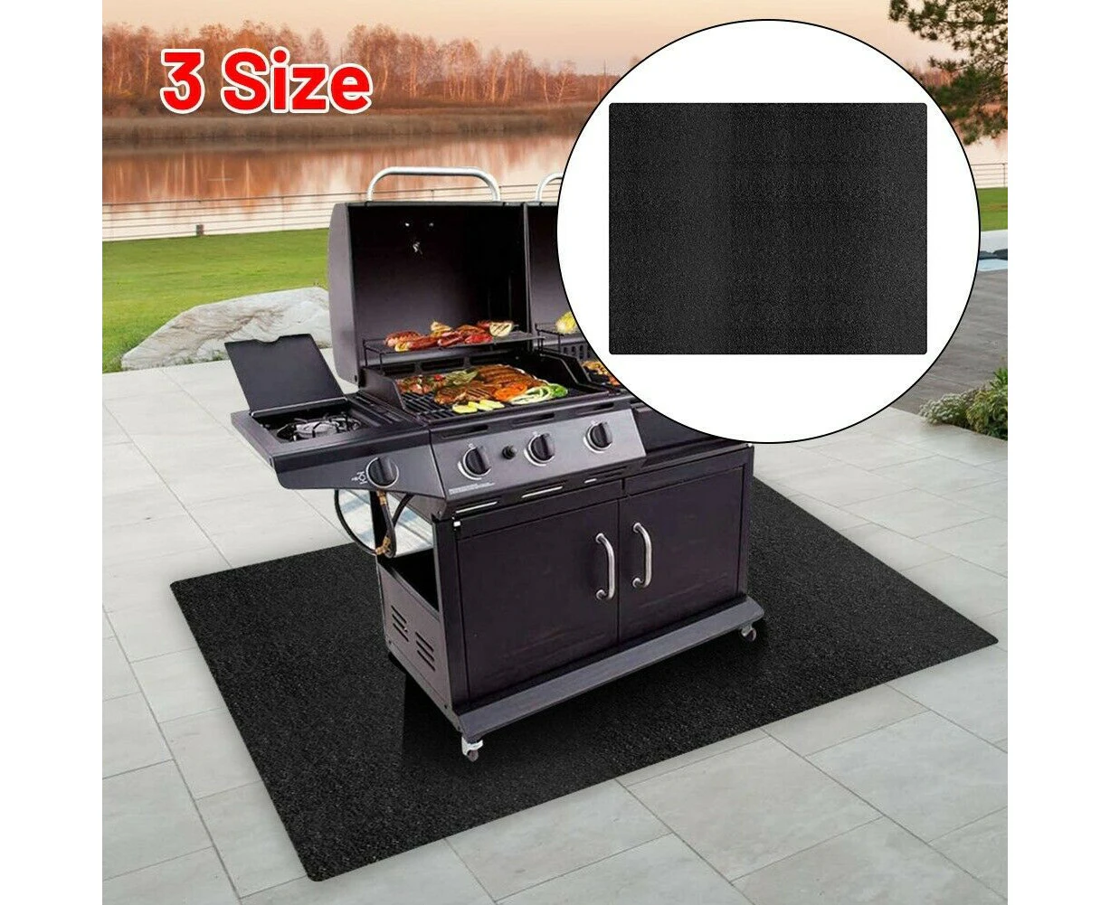 BBQ Grill Gas Splatter Mat Pad Deck Floor Protection Fire Resistant