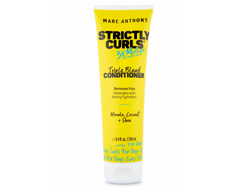 Marc Anthony Strictly Curls 3X Moisture Triple Blend Conditioner 250mL