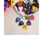 100Pcs Lightweight 6 Thickness Assorted Acoustic Electric Guitar Picks Plectrum