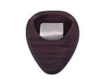 1Pc Stylish Portable Wooden Heart Shaped Guitar Bass Pick Storage Box Container