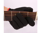 1Pc Guitar Bass Practice Beginner Full Finger Hand Protection Anti-slip Glove - S
