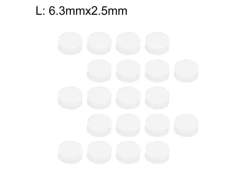 20Pcs/Set Guitar Dots Solid Wear-Resistant White Color Exquisite Fresh 3 Sizes Guitar Fretboard Dots for Ukulele - L