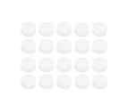 20Pcs/Set Guitar Dots Solid Wear-Resistant White Color Exquisite Fresh 3 Sizes Guitar Fretboard Dots for Ukulele - M