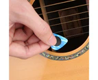 20Pcs Guitar Pick Grip Self-adhesive Ultra Thin Rubber Anti-sweat Round Guitar Pick Grip for Guitarist - Black