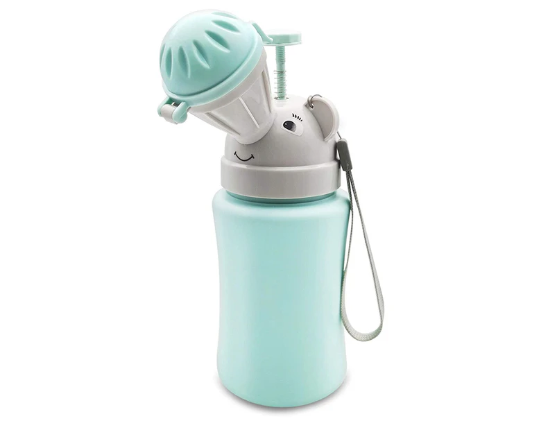 Travel Potty Portable Elephant Leak-proof Urinal Emergency Toilet Urinal Bottle Suitable for Baby Boy Potty (blue)