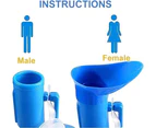 Urinal, Urinals For Men Women 2000Ml Urine Bottle, Blue