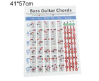 4 Strings Electric Bass Guitar Chord Chart Music Instrument Practice Accessories - L