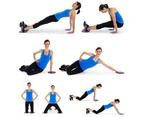 2Pcs Gliding Disc Fitness Exercise Yoga Gym Abdominal Training Sliding Plate - Pink