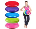 33cm Yoga Gym Inflatable Stability Wobble Balance Massage Pad Mat Disc Cushion - Grey 900g