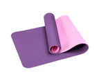 6mm TPE Anti-slip Thicken Gym Fitness Training Exercise Pilates Yoga Mat Cushion - Grass Green